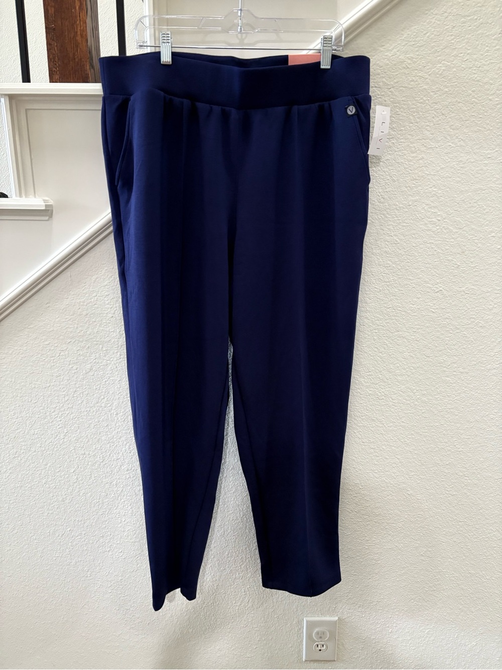 NWT Livi for Lane Bryant Blue Tapered Leg Pull On Pants